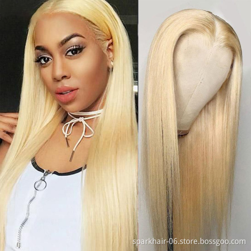 Factory Outlet Chinese Braided Hair 613 Blonde Long Raw Human Hair 13x4 Lace Frontal Wigs Short Cut Bob 4x4 Lace Closure Wig